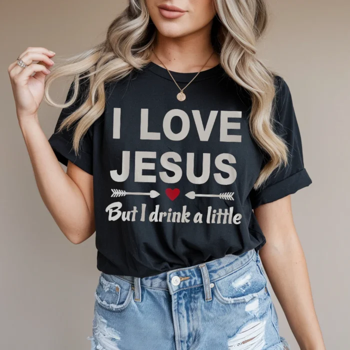 I Love Jesus Shirt Wear Your Faith Proudly Black