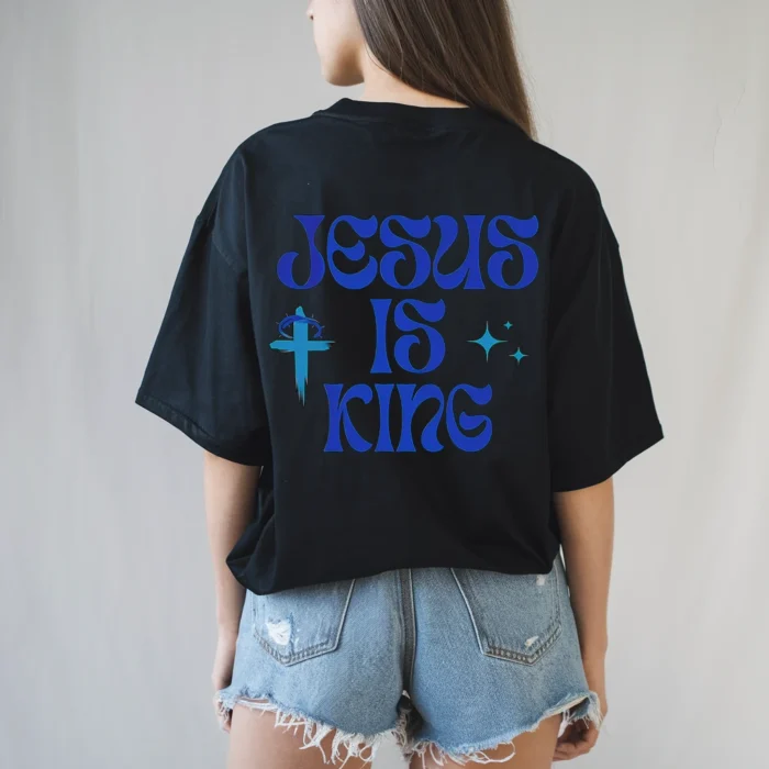 Jesus Is King Shirt Bold Faith in Every Stitch Black