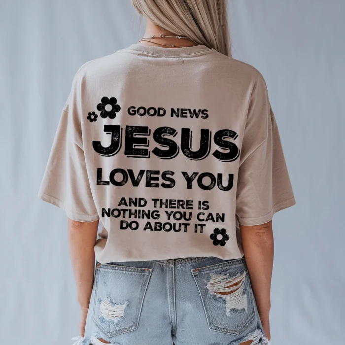 Jesus Loves You Shirt Spread His Message in Style Natural