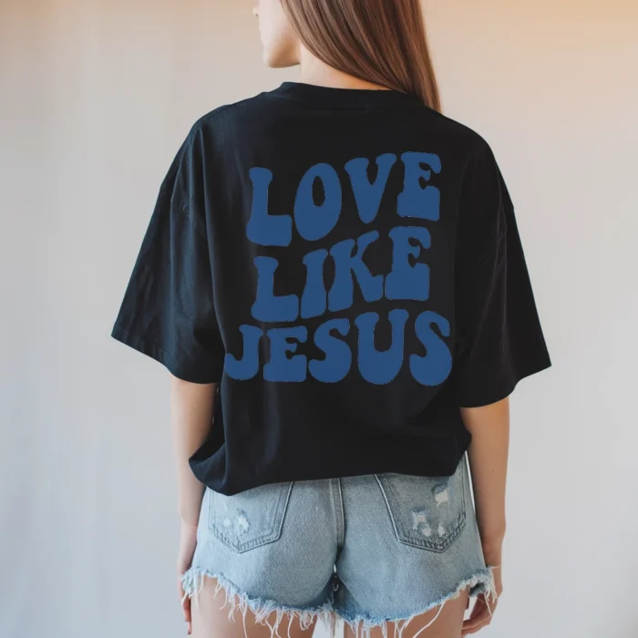 Spread Kindness with the Love Like Jesus Shirt Black