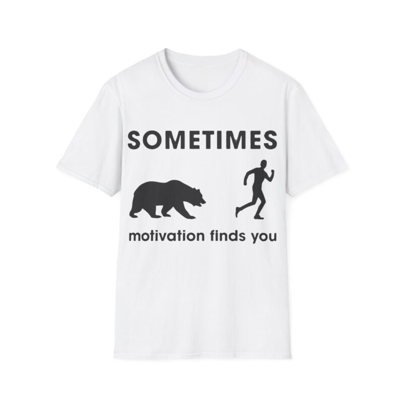 Motivational Bear Running T-Shirt - Unisex Softstyle Tee
