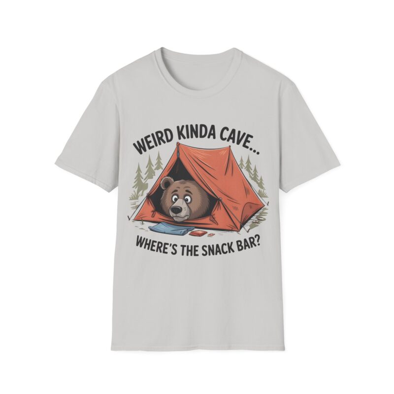 Weird Kinda Cave — Funny Camping Bear Tee