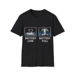 Unisex Softstyle T-Shirt - Battery Low vs Full Graphic Tee