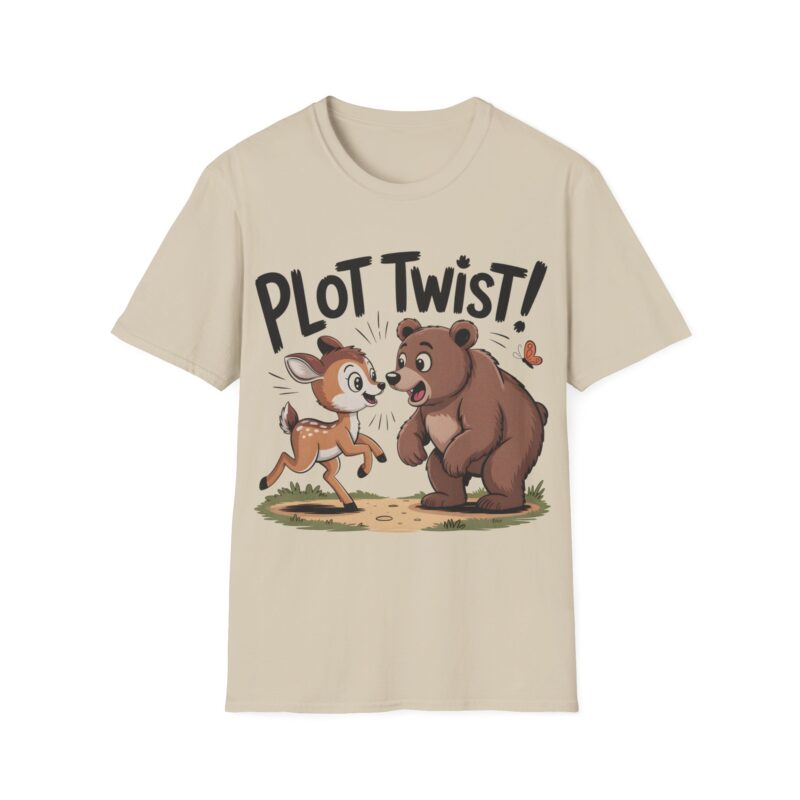 Funny Deer & Bear Plot Twist Tee - Cute Animal Friends