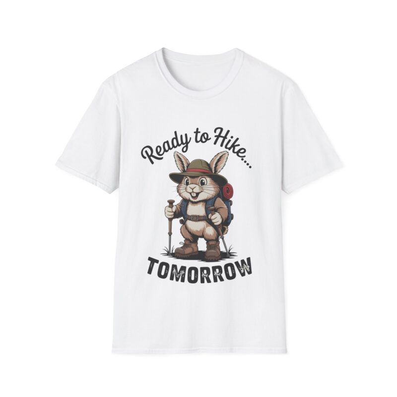 Humorous Outdoors Rabbit Tee - Procrastinator Hiker Shirt
