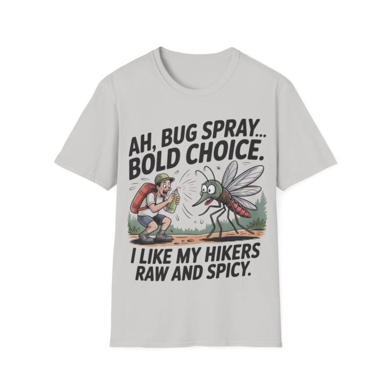 Funny Hiking Unisex T-Shirt - "I Like My Hikers Raw and Spicy"