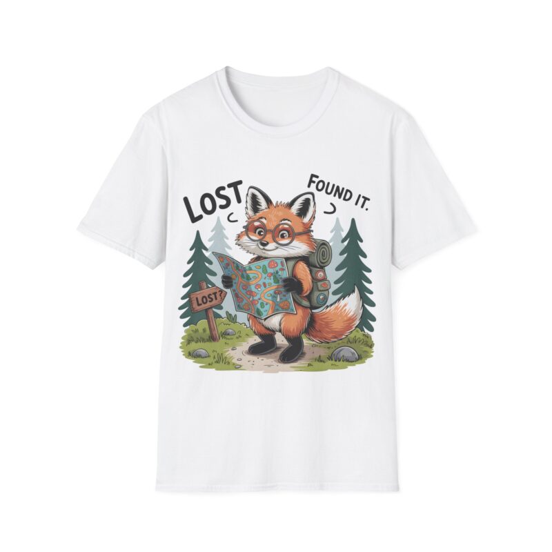 Lost Fox Librarian T-Shirt - Funny Reading Animal Tee