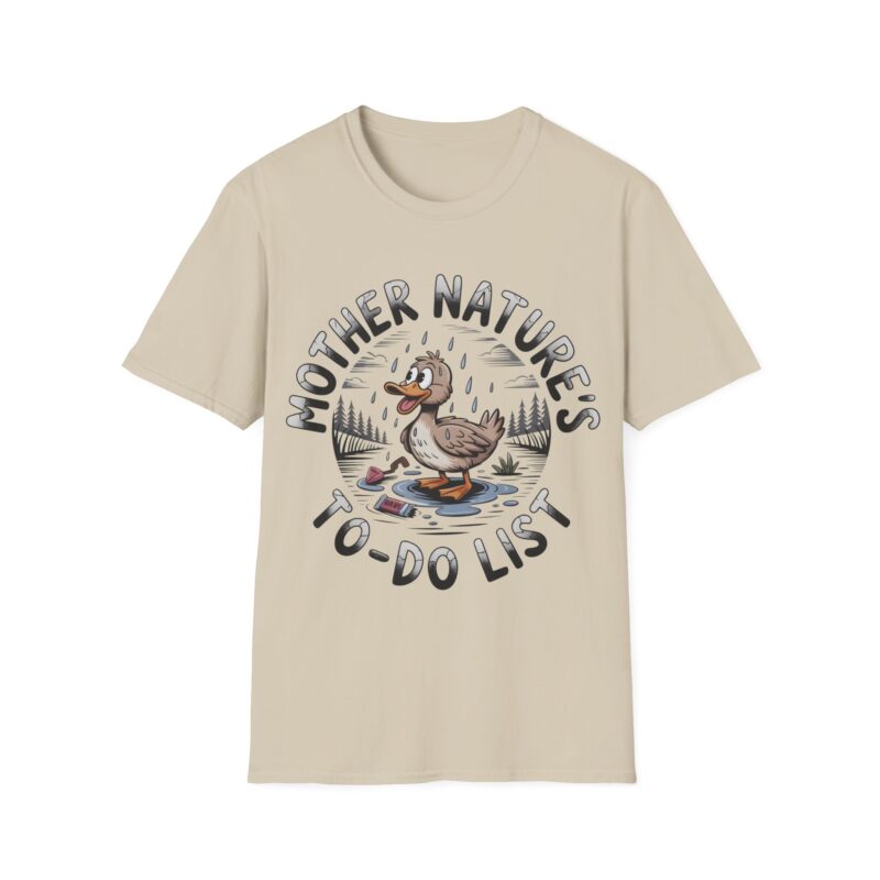 Funny Mallard Duck Shirt - Nature's To-Do List Design