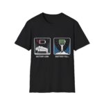 Battery Level — Tee for Tech Lovers & Relaxation Vibes