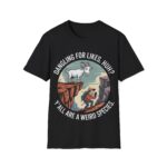 Unisex Funny Goat T-Shirt - "Dangling for Likes, Huh?"