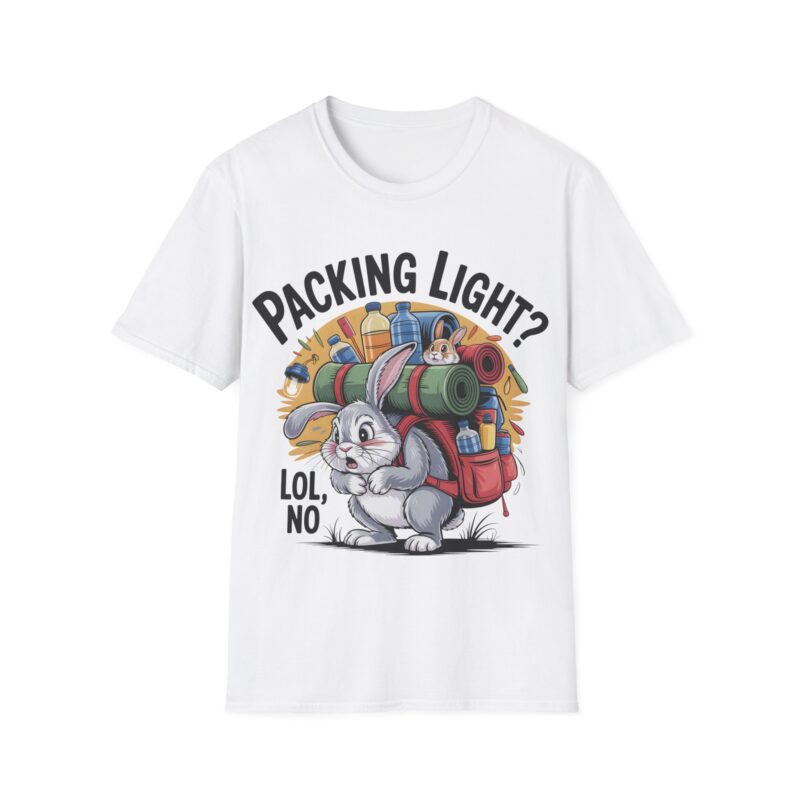 Cute Squirrel Camper T-Shirt - Packing Light & LOL