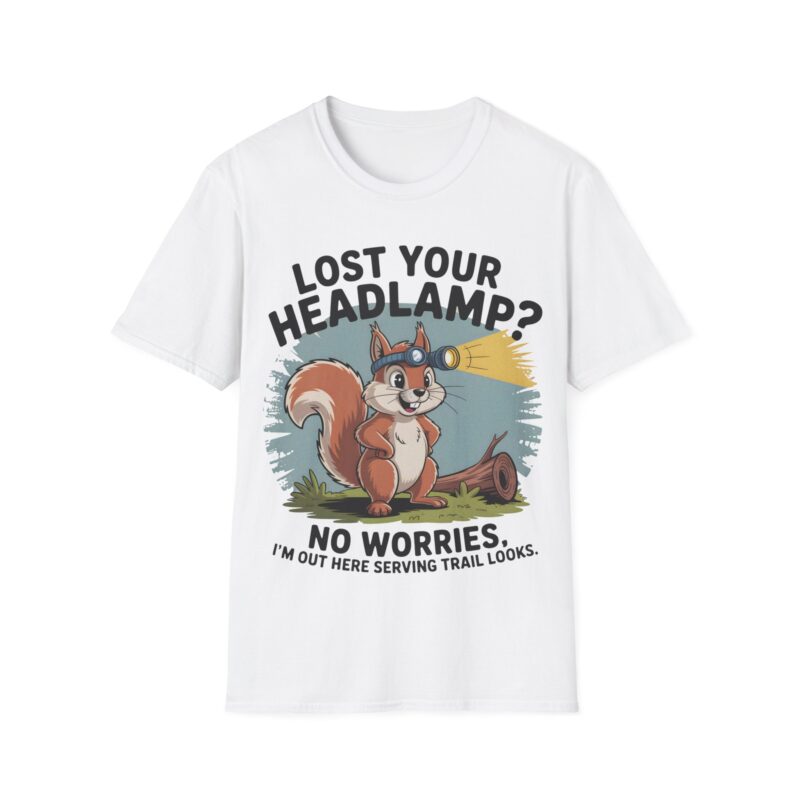 Funny Lost Headlamp Squirrel T-Shirt - Perfect for Outdoor Lovers