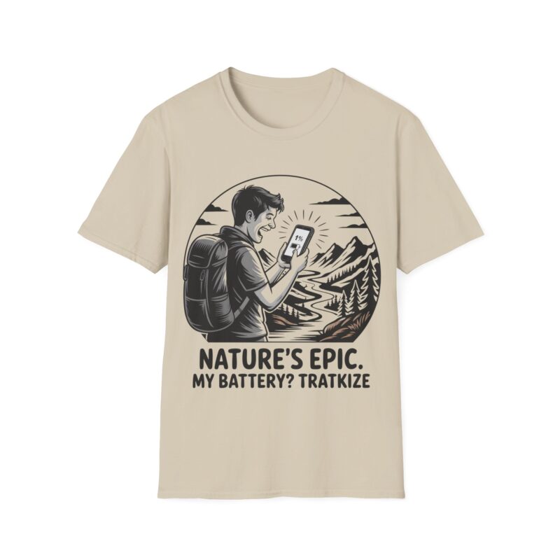 Outdoor Explorer Tee: Nature's Grand. Battery Running Low?