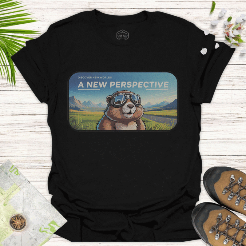A New Perspective – Inspirational Unisex Casual T-Shirt - black