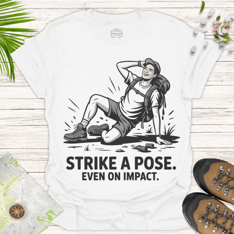 Adventure Ready Apparel Strike a Pose, No Matter What. - white