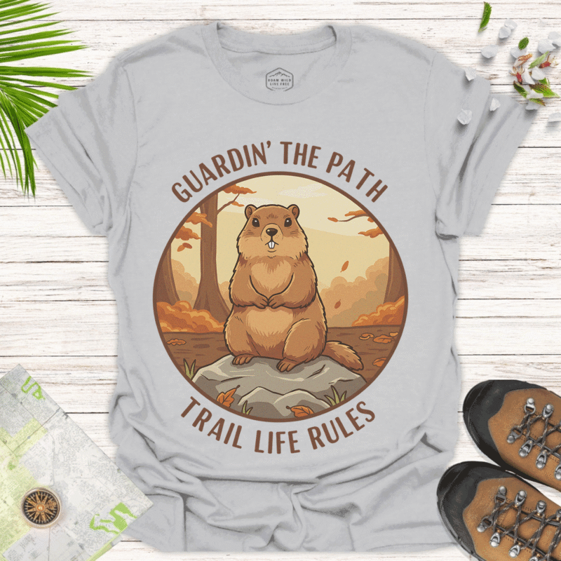 Fall Fashion Outdoor Tee for Nature Lovers and Hikers - ice grey