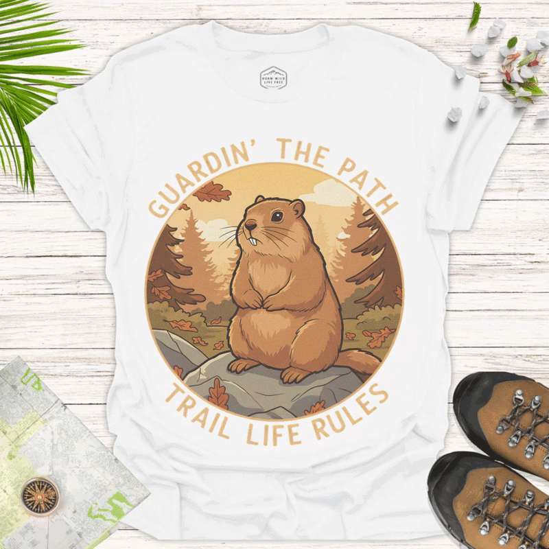 Fun Adventure Casual Wear with Nature-Themed Design - white