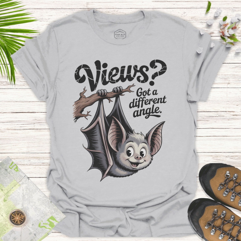 Funny Bat "Different Angle" T-Shirt - Unique Views Tee
