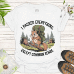 Funny Camping Tee for Nature Lovers and Adventure Seekers - white