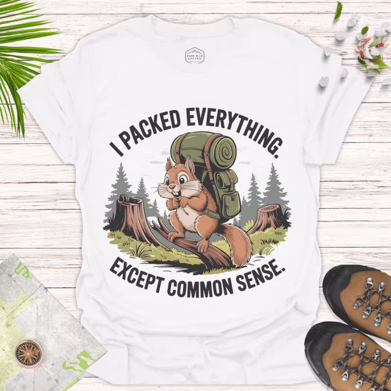 Funny Camping Tee for Nature Lovers and Adventure Seekers - white