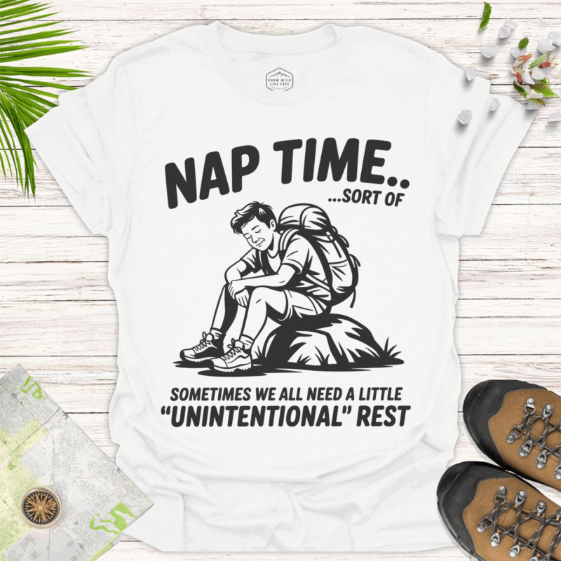 Get Your Unintentional Rest Tee – Hiker Nap Time Shirt - white