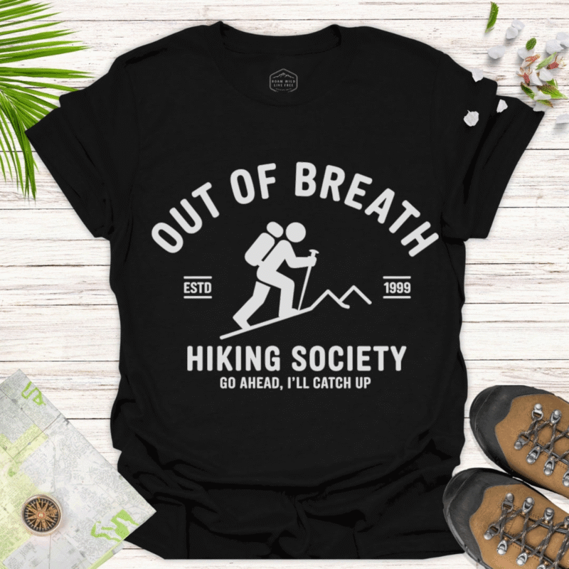 Hiking Society Tee — Adventure Gear & Gift for Outdoor Enthusiasts