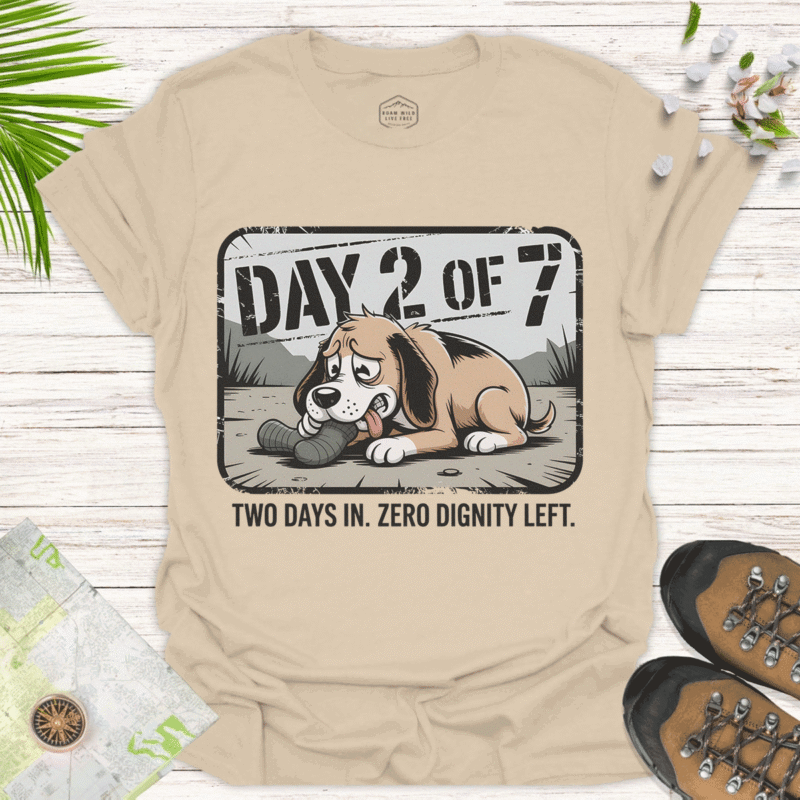 Humorous Dog Graphic Tee – Perfect for Everyday Wear - sand