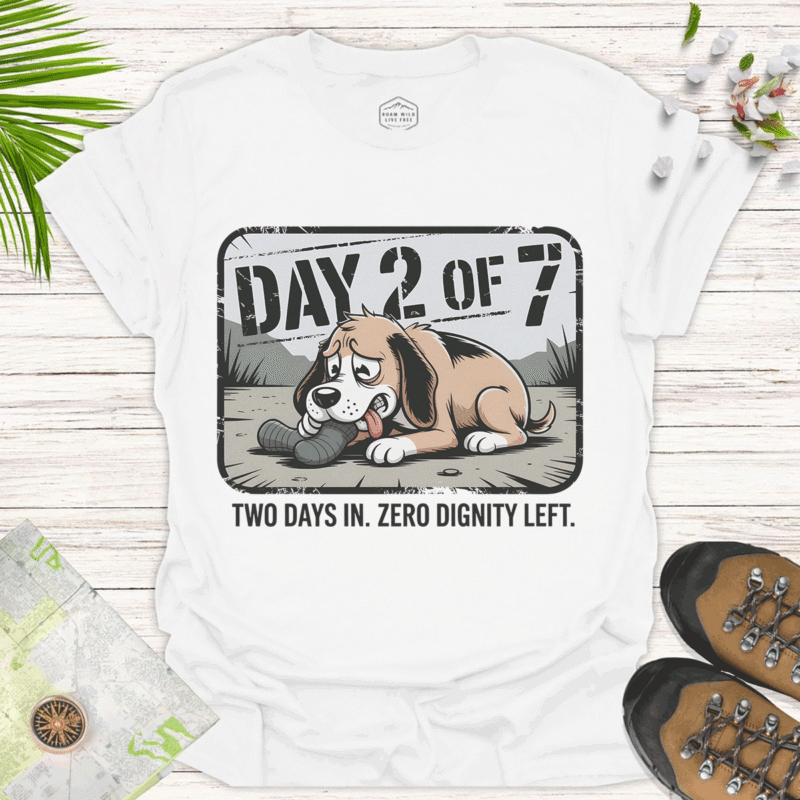 Humorous Dog Graphic Tee – Perfect for Everyday Wear - white