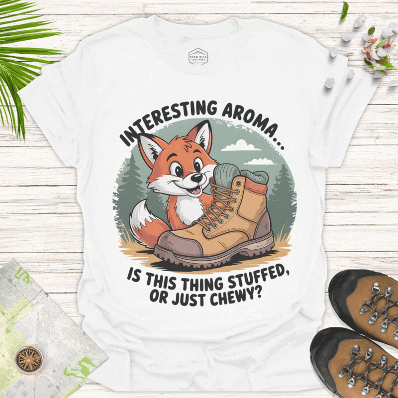 Interesting Aroma? — Funny Fox Hiking Tee