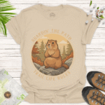Nature-Inspired Hiking Shirt – Unisex Outdoor Adventure Wear - sand