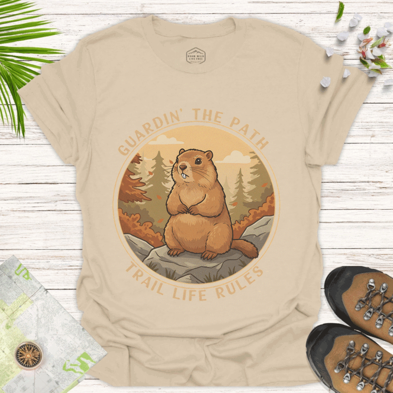 Nature-Inspired Hiking Shirt – Unisex Outdoor Adventure Wear - sand