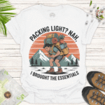 Packing Light Nah - Adventure Ready Unisex Softstyle T-Shirt- white