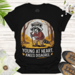 Playful Raccoon Shirt – Casual Wear for Everyday Adventures - black
