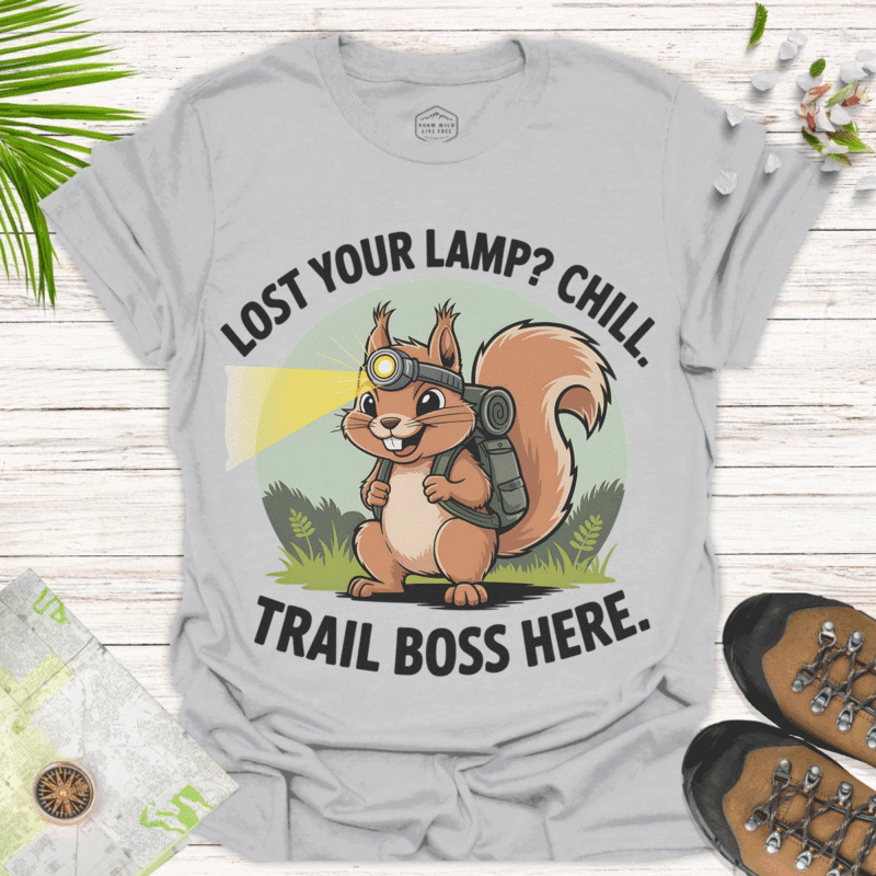 Quirky Squirrel Humor Shirt – Gift for Outdoor Lovers - ice grey