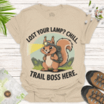 Quirky Squirrel Humor Shirt – Gift for Outdoor Lovers - sand