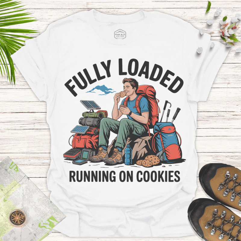 Running on Cookies — Fun Tee for Outdoor Enthusiasts