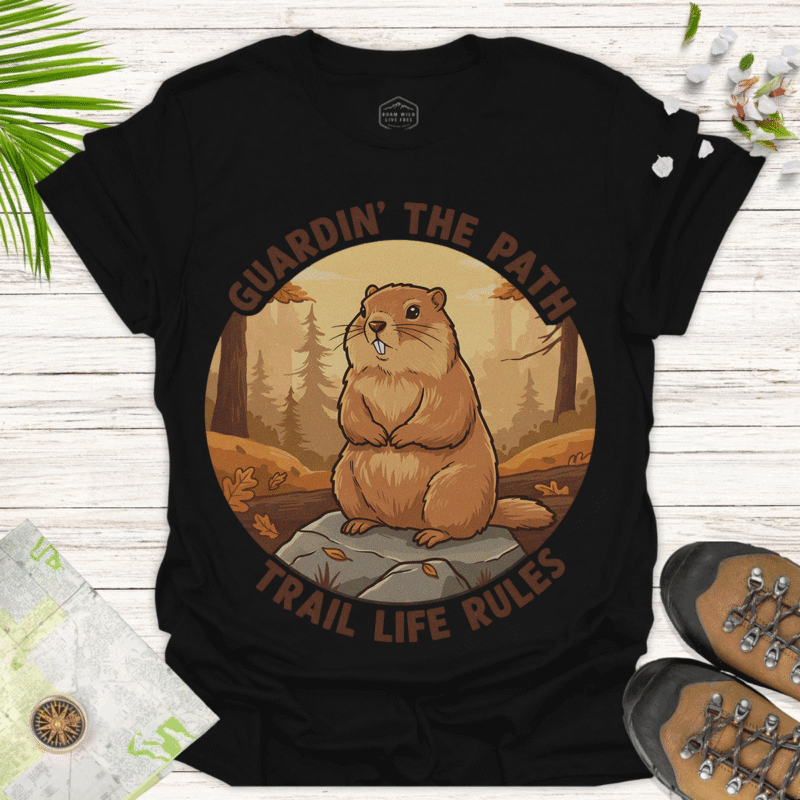 Trail Life Shirt for Outdoor Enthusiasts and Nature Lovers - black