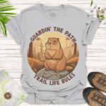 Trail Life Shirt for Outdoor Enthusiasts and Nature Lovers -ice grey