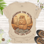 Trail Life Shirt for Outdoor Enthusiasts and Nature Lovers - sand