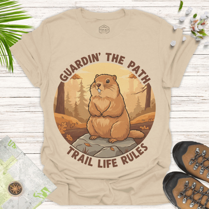 Trail Life Shirt for Outdoor Enthusiasts and Nature Lovers - sand