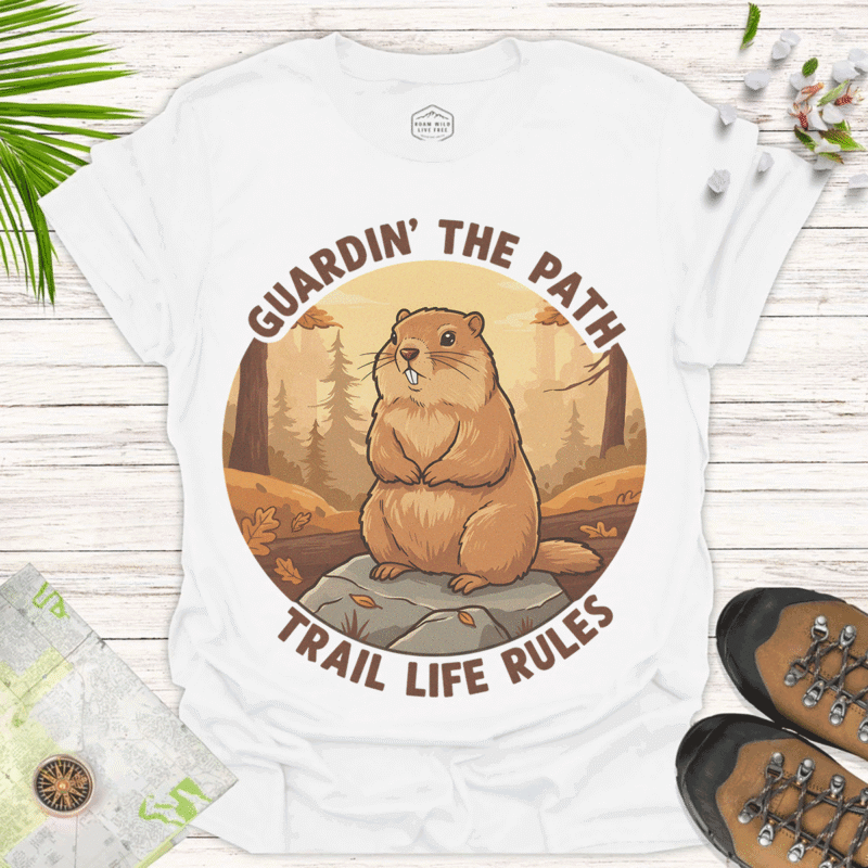 Trail Life Shirt for Outdoor Enthusiasts and Nature Lovers - white