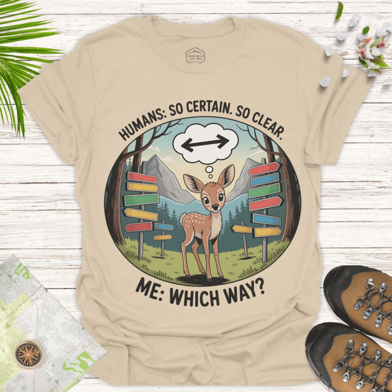 Whimsical Deer — Charming Tee for Nature Lovers
