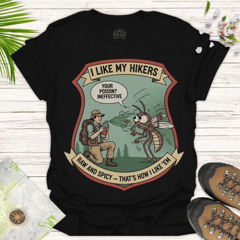Adventure Fun Tee – Perfect Gift for Hiking Lovers - black
