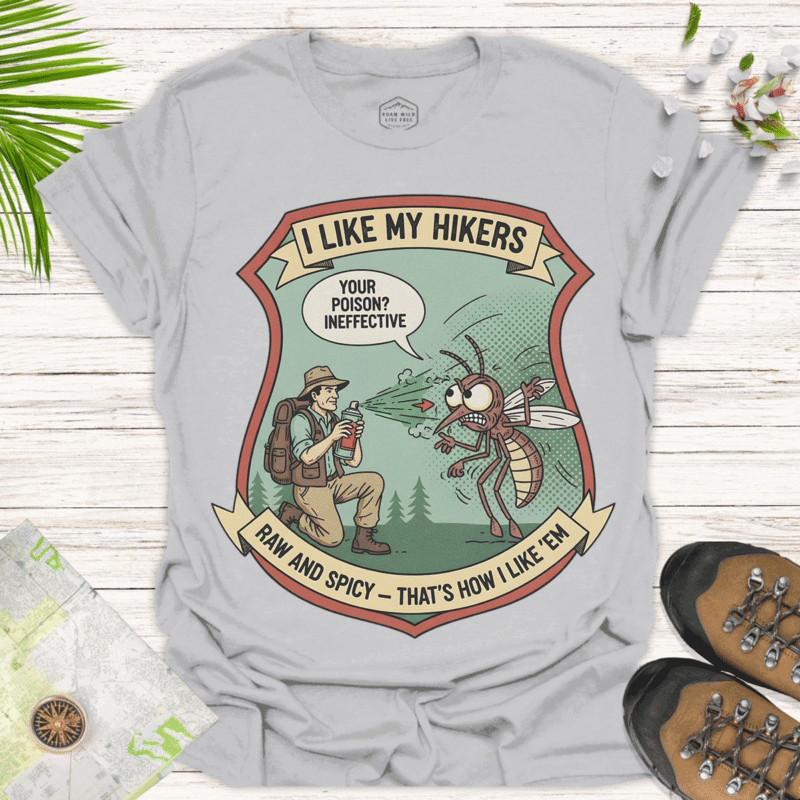 Adventure Fun Tee – Perfect Gift for Hiking Lovers - ice grey