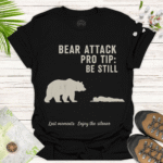 Bear Pro Tip Tee – Funny Survival Shirt for Campers - black