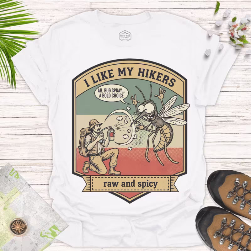 Nature Lover’s Tee – Funny Hiking Shirt for Campers - white