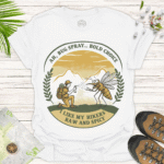 Spray & Pray Tee – Funny Hiking Shirt for Camp Lovers - white