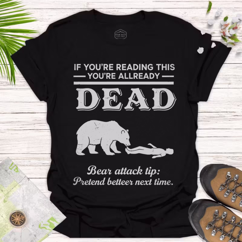Unisex Casual Humor Tee – Great Gift for Birthday Fun - black