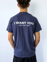 I WANT YOU I JUST CAN'T FLIRT - blue