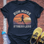 Run More, Stress Less - Navy